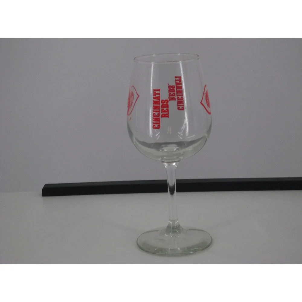 Cincinnati Reds MLB Stemmed Wine‎ Glass Clear Red Logo Baseball Fan Gear